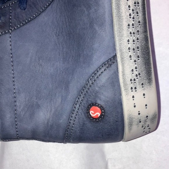 Softinos Blue leather sneakers - Picture 11 of 12